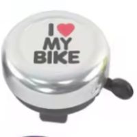 Zvonce I LOVE MY BIKE,SREBRNO